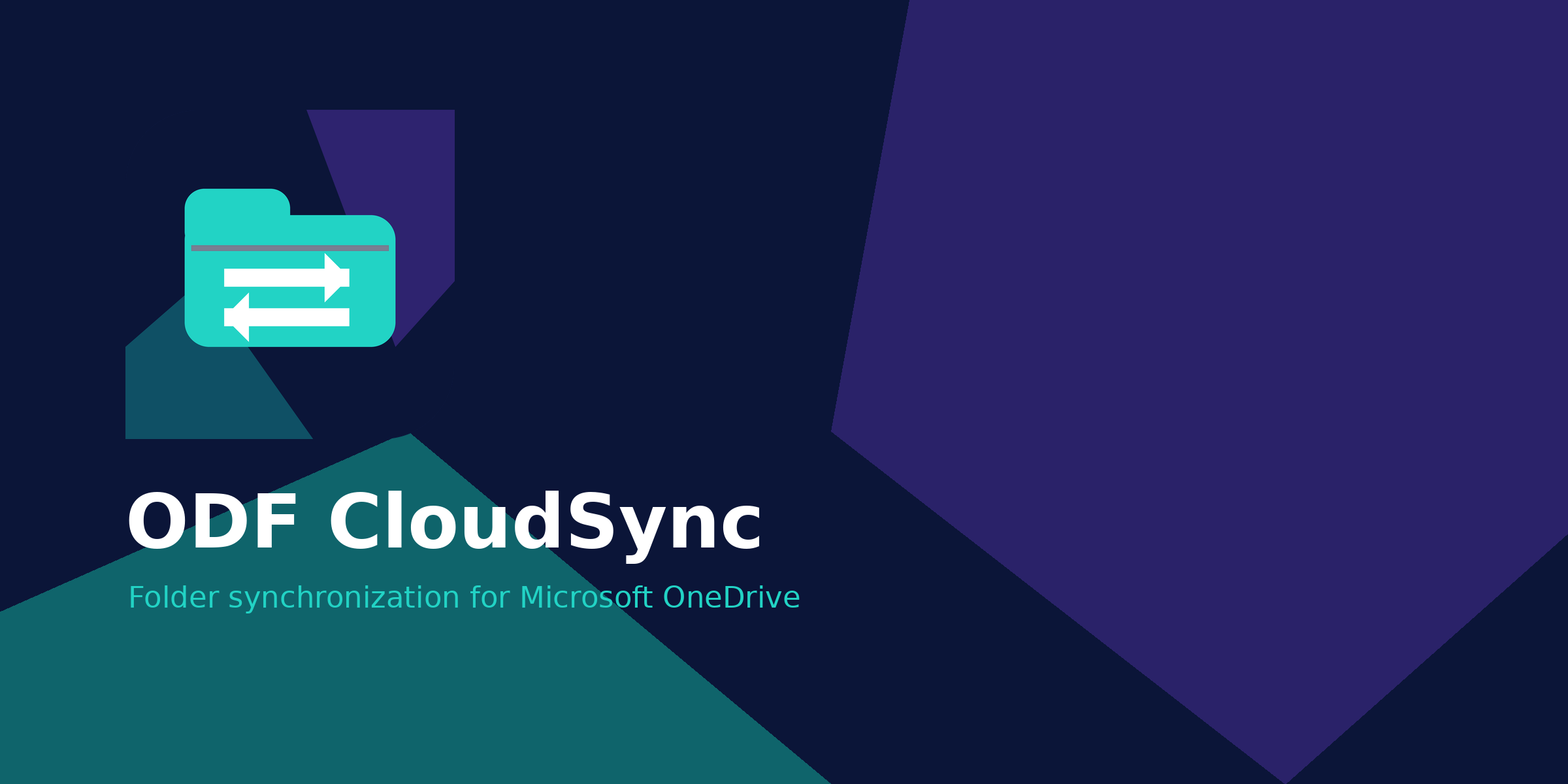 Grafică promoțională oficială ODF CloudSync